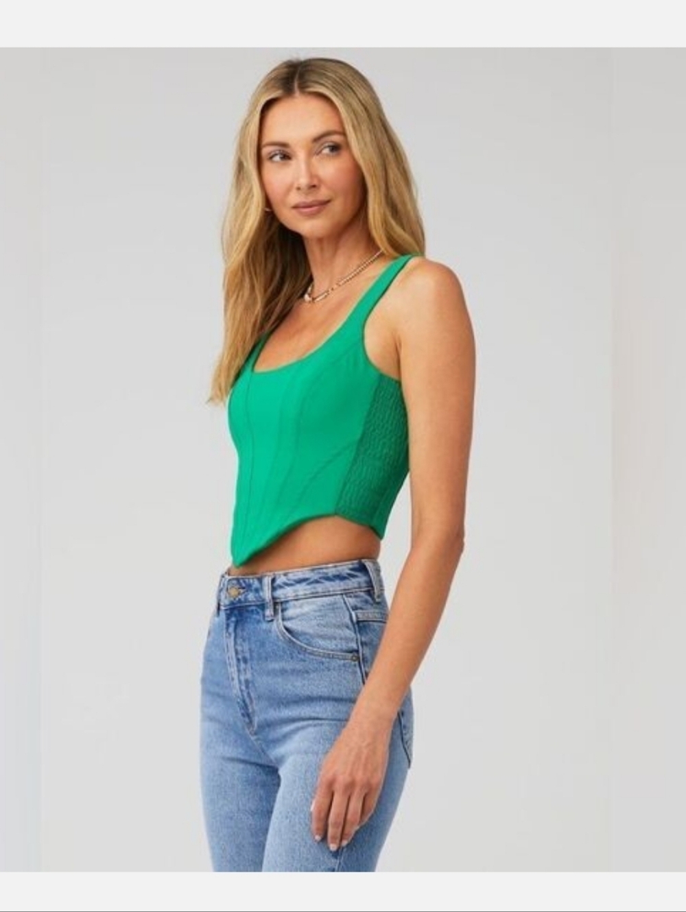 Amanda Uprichard Fisher Top Jungle Green Size Small